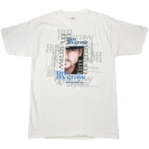 NWOT Vintage 90s Tim McGraw Everywhere Concert Tour Promo Tee Single Stitch L